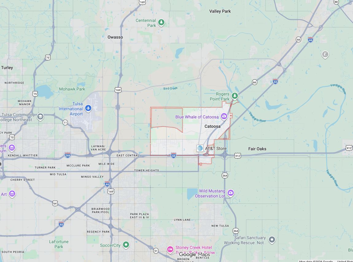 Precision Garage Door Service® of Catoosa map