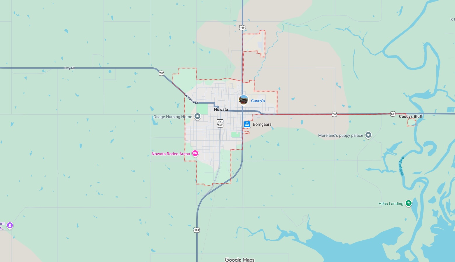 Precision Garage Door Service® of Nowata map
